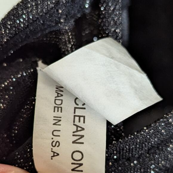 Black Sparkly Glitter Dance Dress - Picture 7 of 8